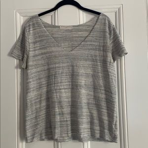 UO Project Social T Stripped V-neck